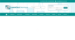 Desktop Screenshot of laborcruz.com.br